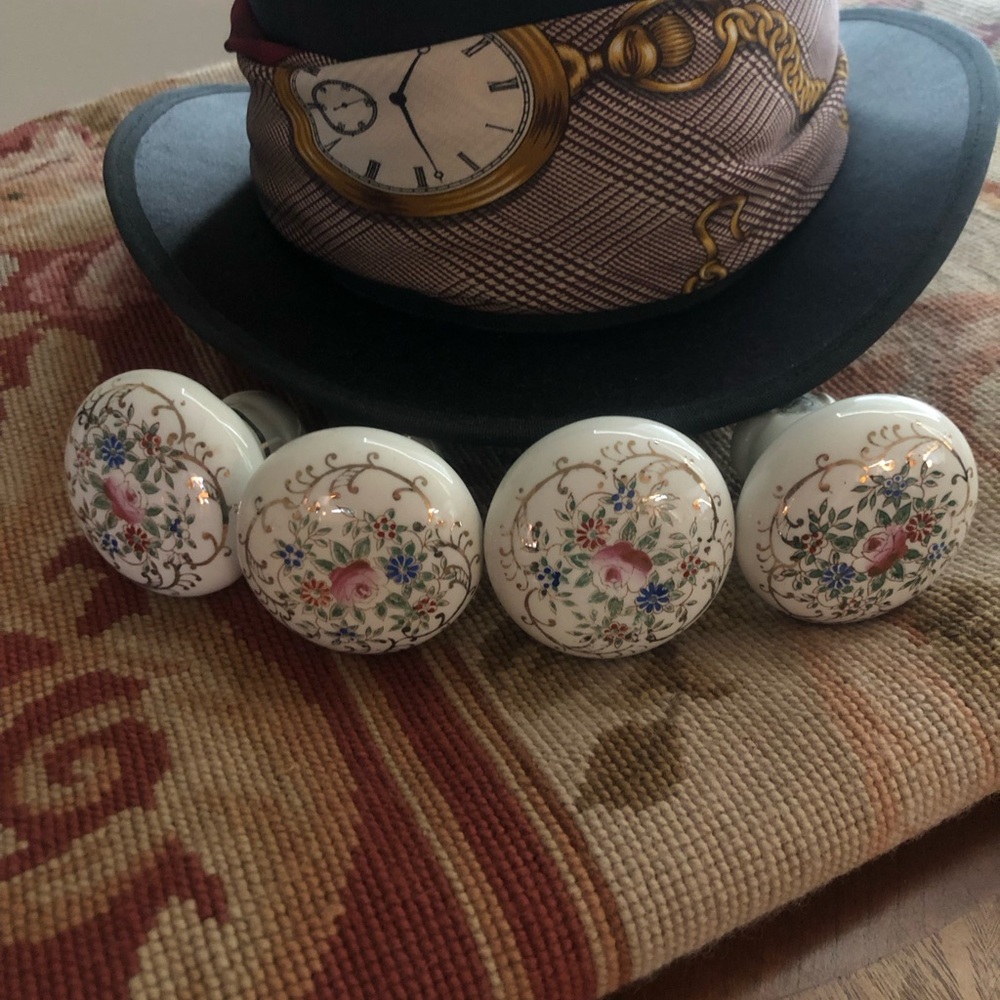 Victorian porcelain door knobs